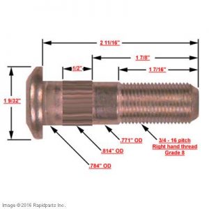 CAT LIFT TRUCKS - HEADED STUD 9I2627