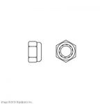 CAT LIFT TRUCKS - NYLOCK NUT M8-1.25 8.8 (1) A000018643 A000018643