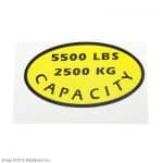 CAT LIFT TRUCKS - DECAL, CAPACITY A000028194 A000031849