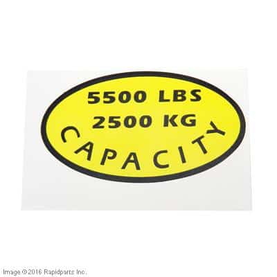 CAT LIFT TRUCKS - DECAL, CAPACITY A000028194 A000028194