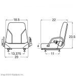 CAT LIFT TRUCKS - SEAT,W/ HIP RSTRNT and SEAT A000026796 A000026796 CAT LIFT TRUCKS - SEAT,W/ HIP RSTRNT and SEAT A000026796 A000026796