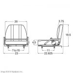 CAT LIFT TRUCKS - SEAT,W/HIP RSTRNT and SEATB A000014186 A000014186 CAT LIFT TRUCKS - SEAT,W/HIP RSTRNT and SEATB A000014186 A000014186