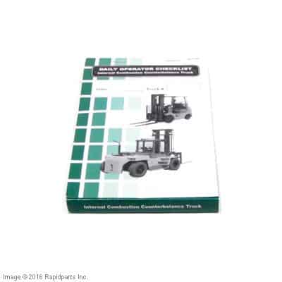 CAT LIFT TRUCKS - CHECK LIST,IC (4) A000025794 A000025794