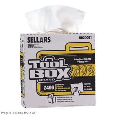 CAT LIFT TRUCKS – WIPER, Z400 INTERFOLD WHITE A000037875