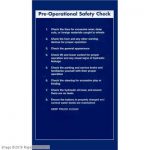 CAT LIFT TRUCKS - CHECK LIST CADDY,ELEC PAL A000025791 A000025791