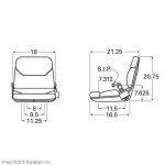 CAT LIFT TRUCKS - SEAT, MOLDED W/ SEATBELT (NO ADJUSTERS) A000014002 A000014002 CAT LIFT TRUCKS - SEAT, MOLDED W/ SEATBELT (NO ADJUSTERS) A000014002 A000014002