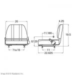 CAT LIFT TRUCKS - SEAT, DLX TILT/FOLD W/SEATBELT A000014004 A000014004 CAT LIFT TRUCKS - SEAT, DLX TILT/FOLD W/SEATBELT A000014004 A000014004