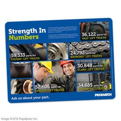 CAT LIFT TRUCKS - PROMATCH COUNTER MAT A000044431 A000044431