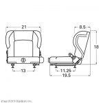 CAT LIFT TRUCKS - SEAT, SUSPENSION W/RSB A000030297 A000030297