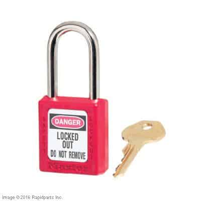 CAT LIFT TRUCKS - PADLOCK,RED 1-1/2" KEYDIFF A000016758 A000016758