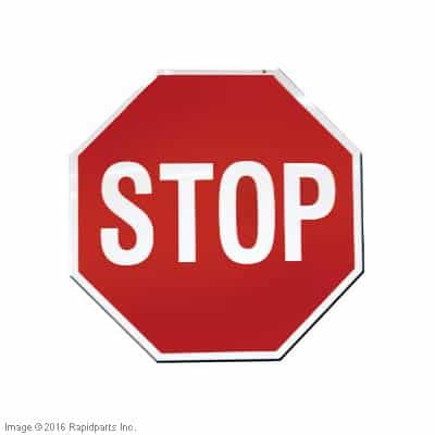 CAT LIFT TRUCKS - SIGN,SAFETY STOP A000025804 A000025804