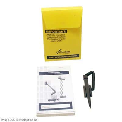 CAT LIFT TRUCKS - CHECK LIST CADDY,AERIAL L A000025792 A000025792